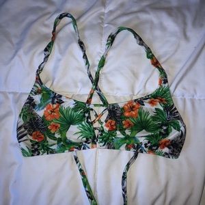 Pakaloha Floral Cross Back Top